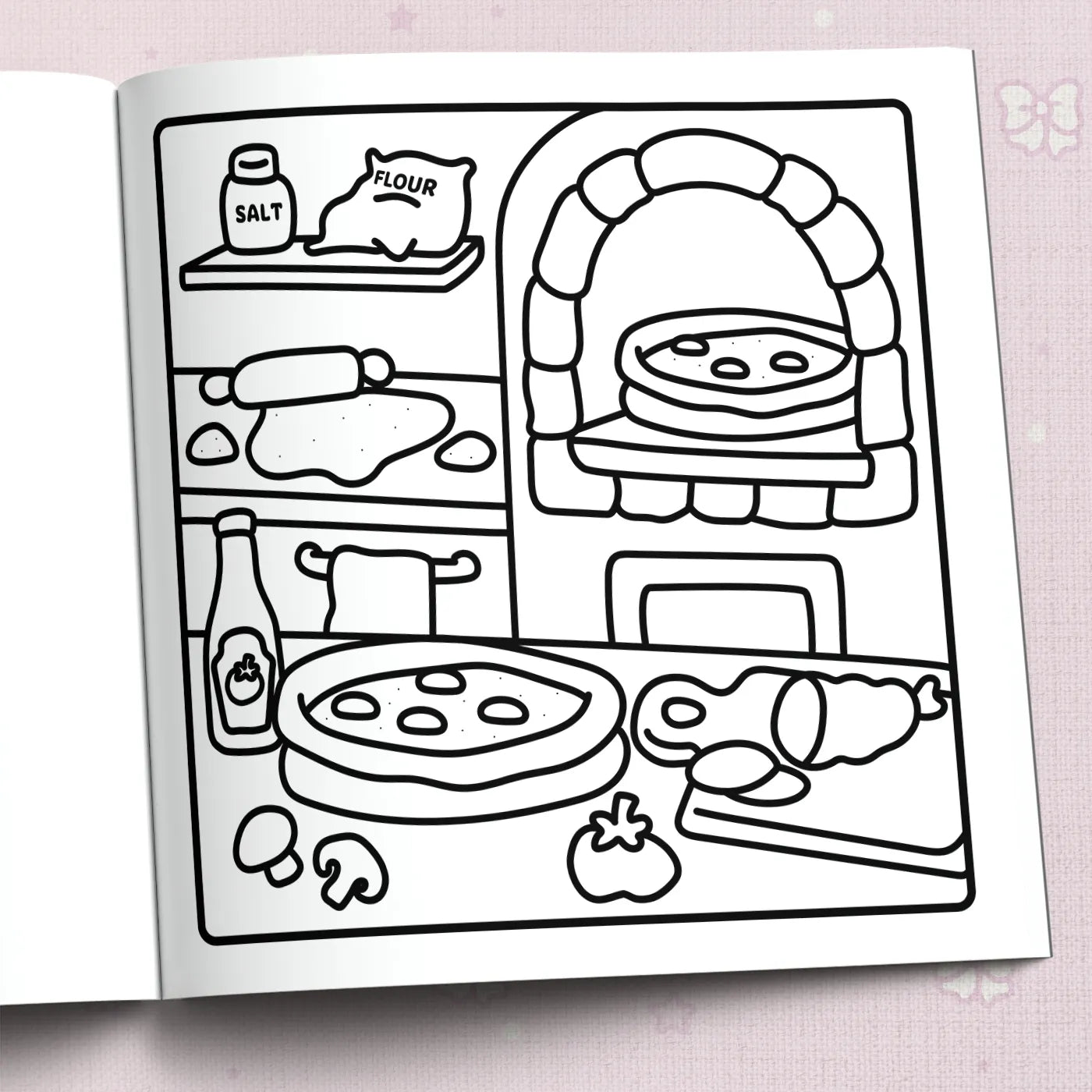 Kolorowanka „Jedzenie, napoje i słodkości”