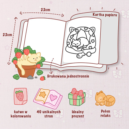 Kolorowanka „Jedzenie, napoje i słodkości”