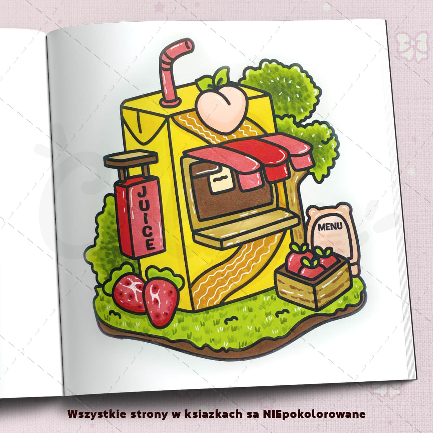 Kolorowanka „Jedzenie, napoje i słodkości”