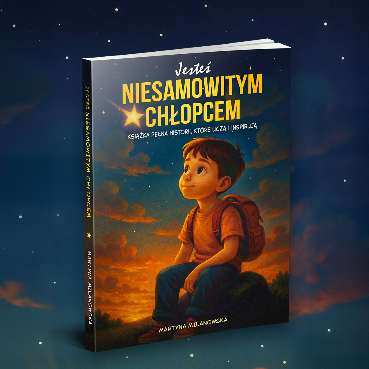 Okładka książki dla dzieci „Jesteś niesamowitym chłopcem”